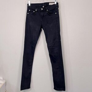 Rag + Bone ‘Dre’ slim boyfriend cut jeans in Aged Black sz 25